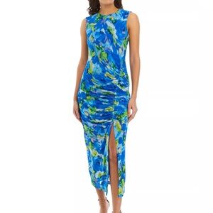Taylor Sleeveless Floral Print Sheath Dress